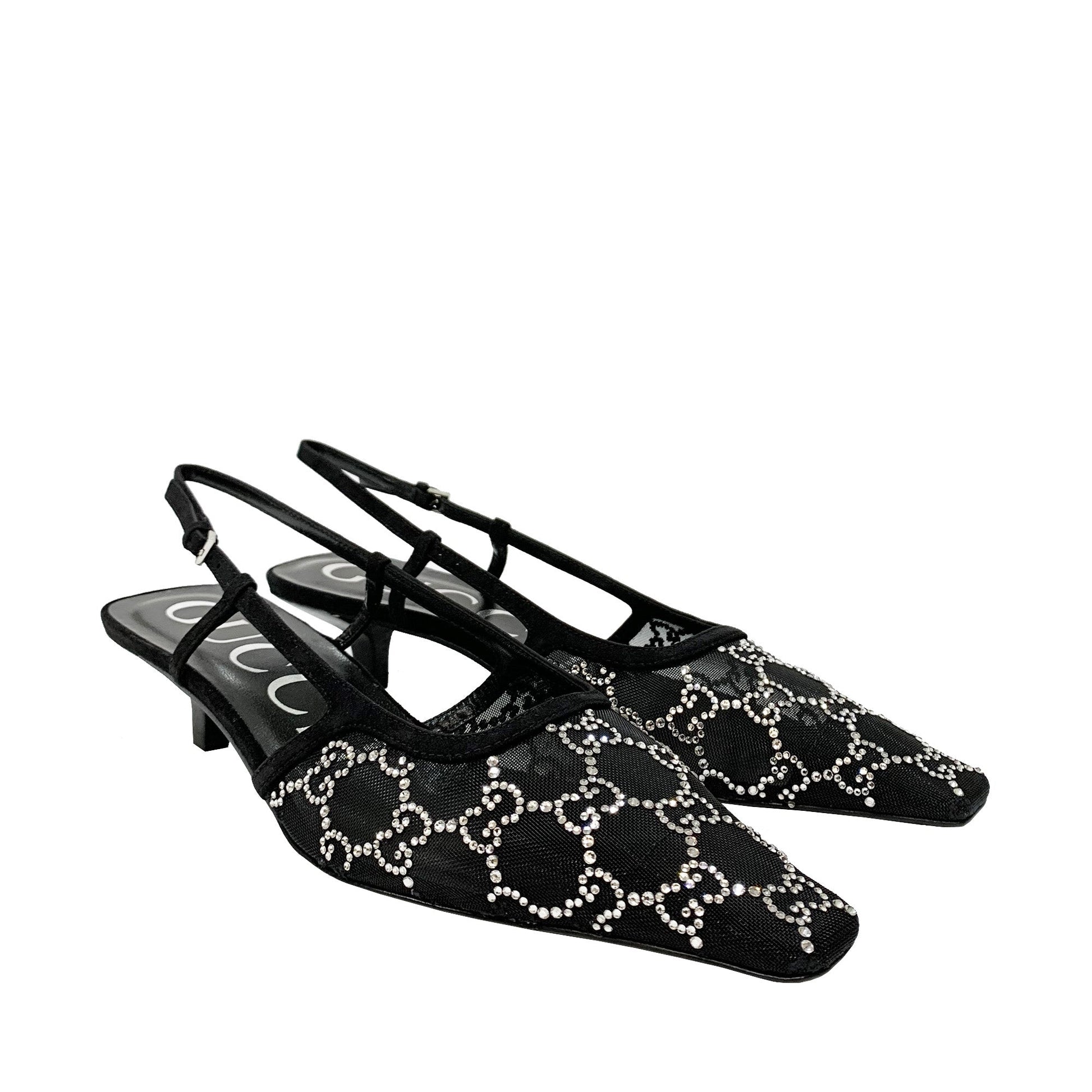 Gucci GG Slingback Pumps | Designer code: 675829F13A0 | Luxury Fashion Eshop | Lamode.com.hk