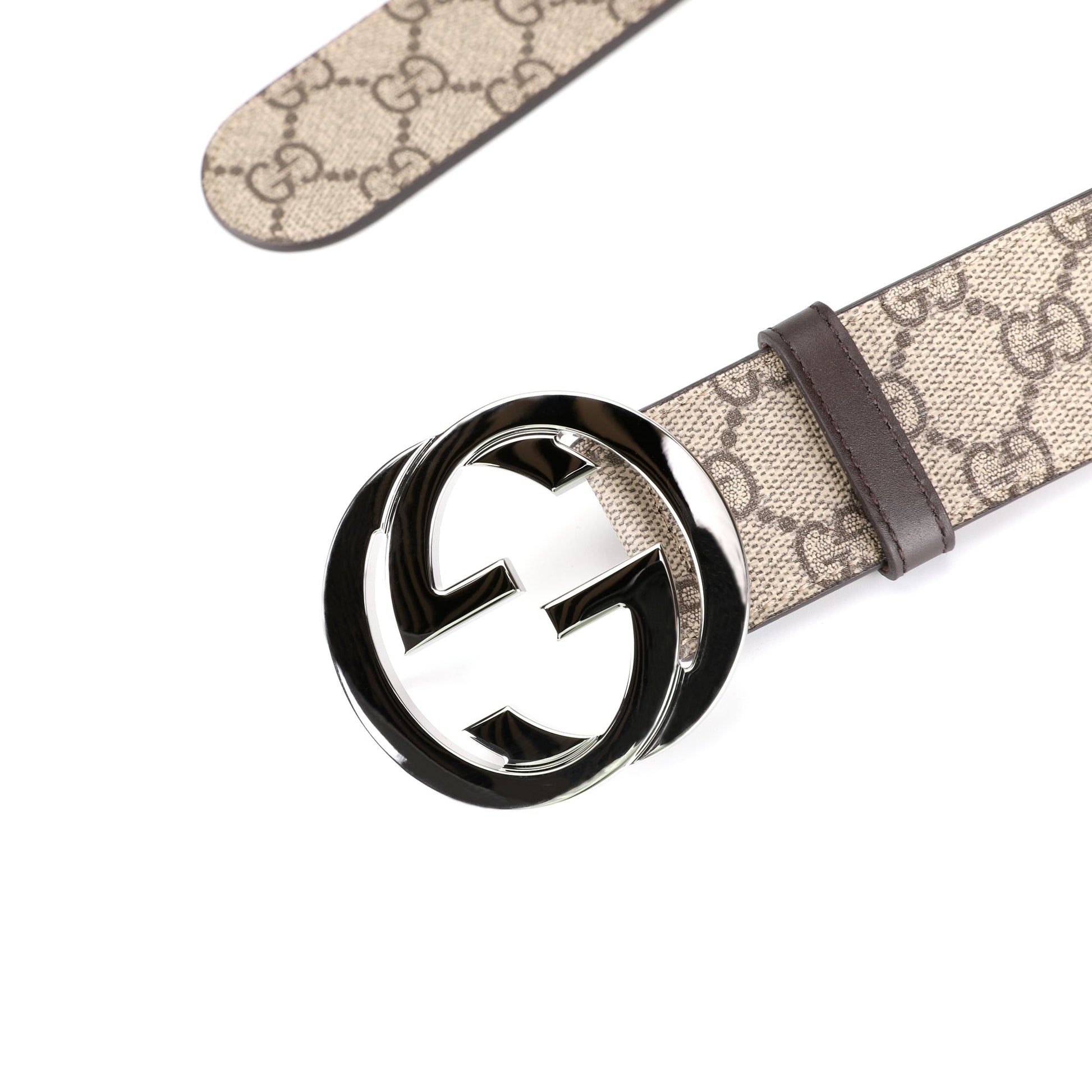 Gucci Supreme Double G Buckle Belt | Designer code: 411924KGDHN | Luxury Fashion Eshop | Lamode.com.hk