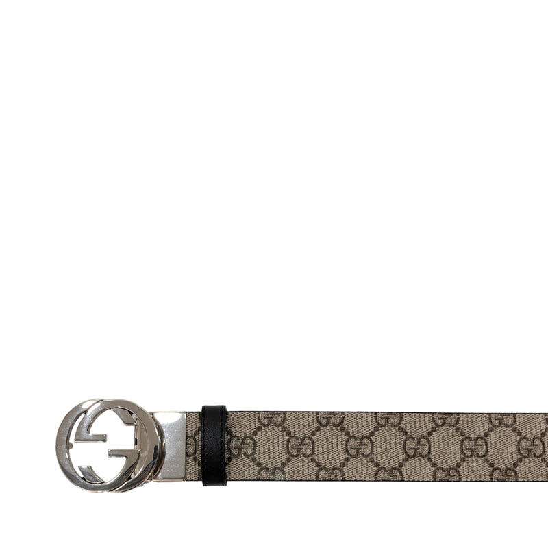 Gucci Reversible GG Supreme Belt | Designer code: 473030KGDHN | Luxury Fashion Eshop | Lamode.com.hk