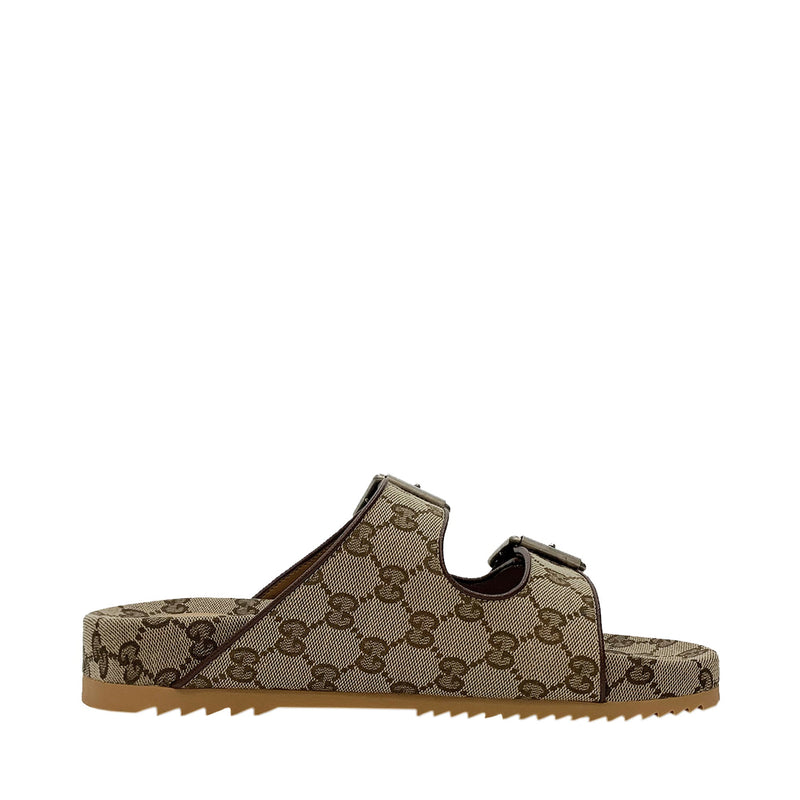 Gucci GG canvas Slide Sandal | Designer code: 6580202HK60 | Luxury Fashion Eshop | Lamode.com.hk