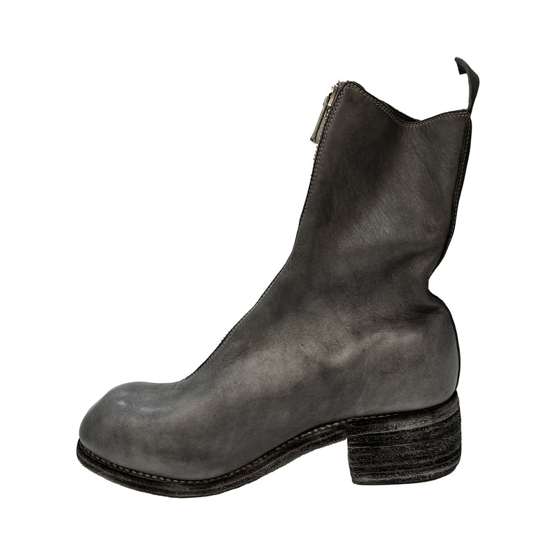 Guidi PL2 Leather Front Zip Ankle Boot | Designer code: PL2SHFG | Luxury Fashion Eshop | Lamode.com.hk