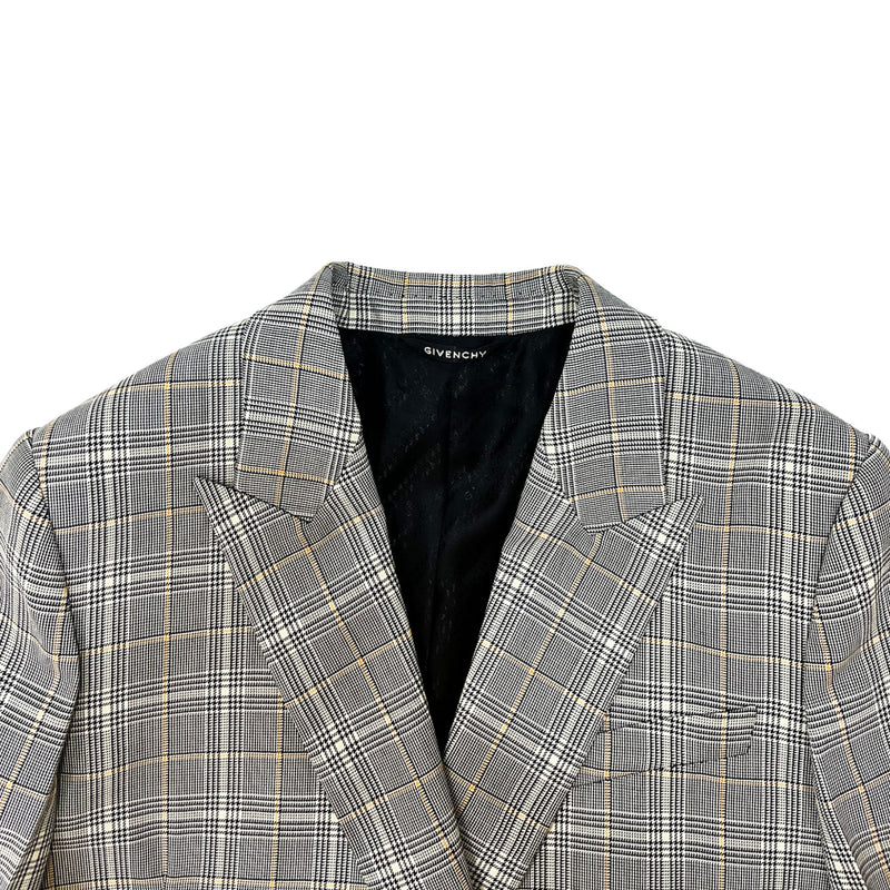 Givenchy Check Pattern Double Breasted Blazer | Designer code: BW30BW130Z | Luxury Fashion Eshop | Lamode.com.hk