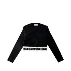 Givenchy Logo Band Cropped Top | Designer code: BW90CB4Z8T | Luxury Fashion Eshop | Lamode.com.hk