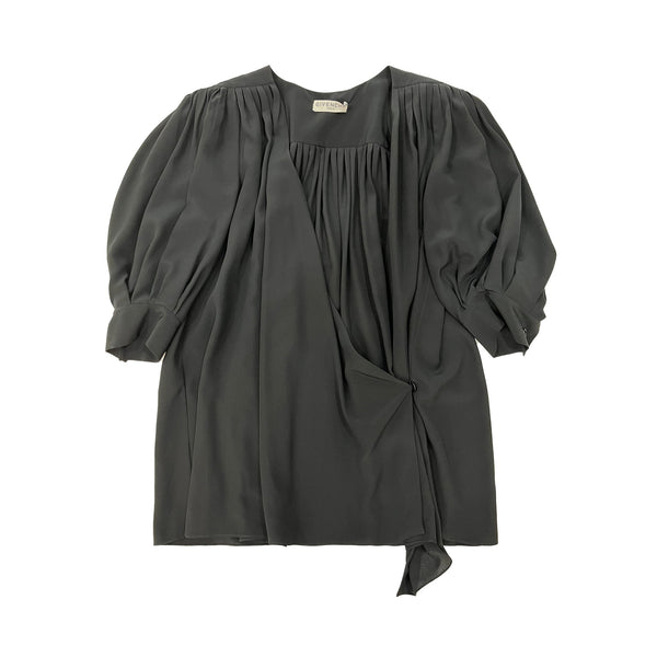 Givenchy Wrap Front Silk Draped Blouse | Designer code: BW60S612EH | Luxury Fashion Eshop | Lamode.com.hk