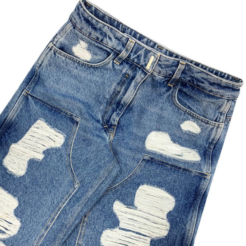 Givenchy Destroyed Workwear Jeans | Designer code: BW50WT50TU | Luxury Fashion Eshop | Lamode.com.hk
