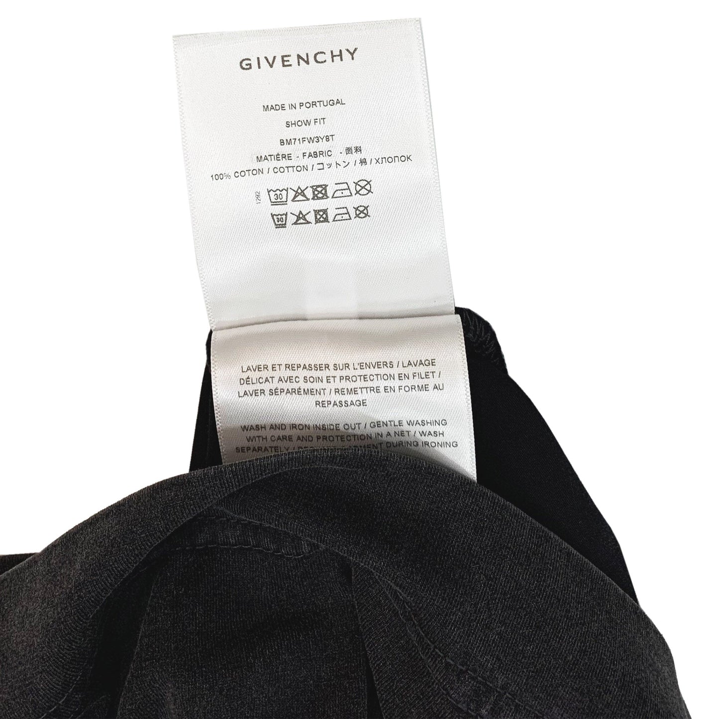 Givenchy Dyed Layered Long Sleeve T-Shirt | Designer code: BM71FW3Y8T | Luxury Fashion Eshop | Lamode.com.hk