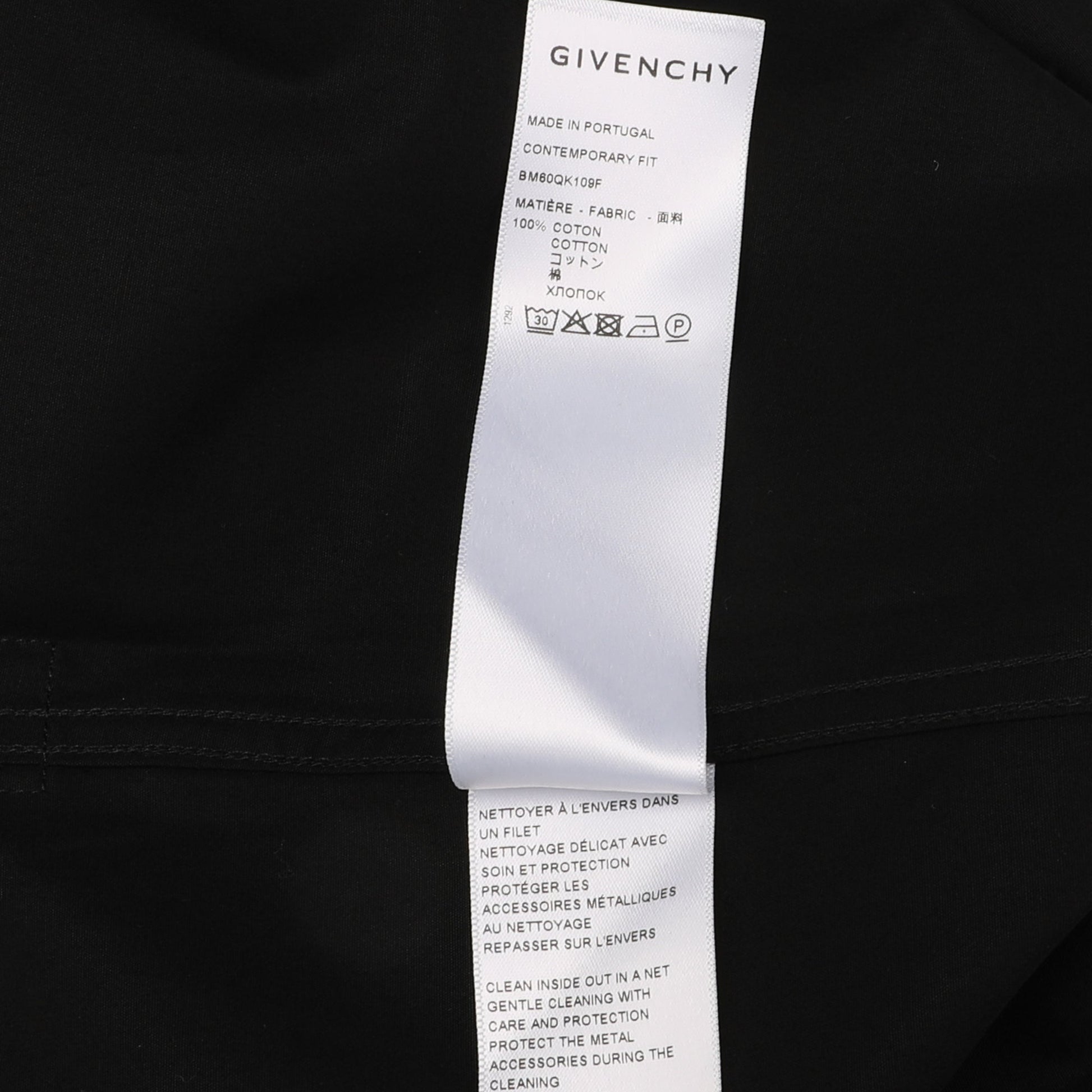Givenchy Metallic Details Shirt | Designer code: BM60QK109F | Luxury Fashion Eshop | Lamode.com.hk