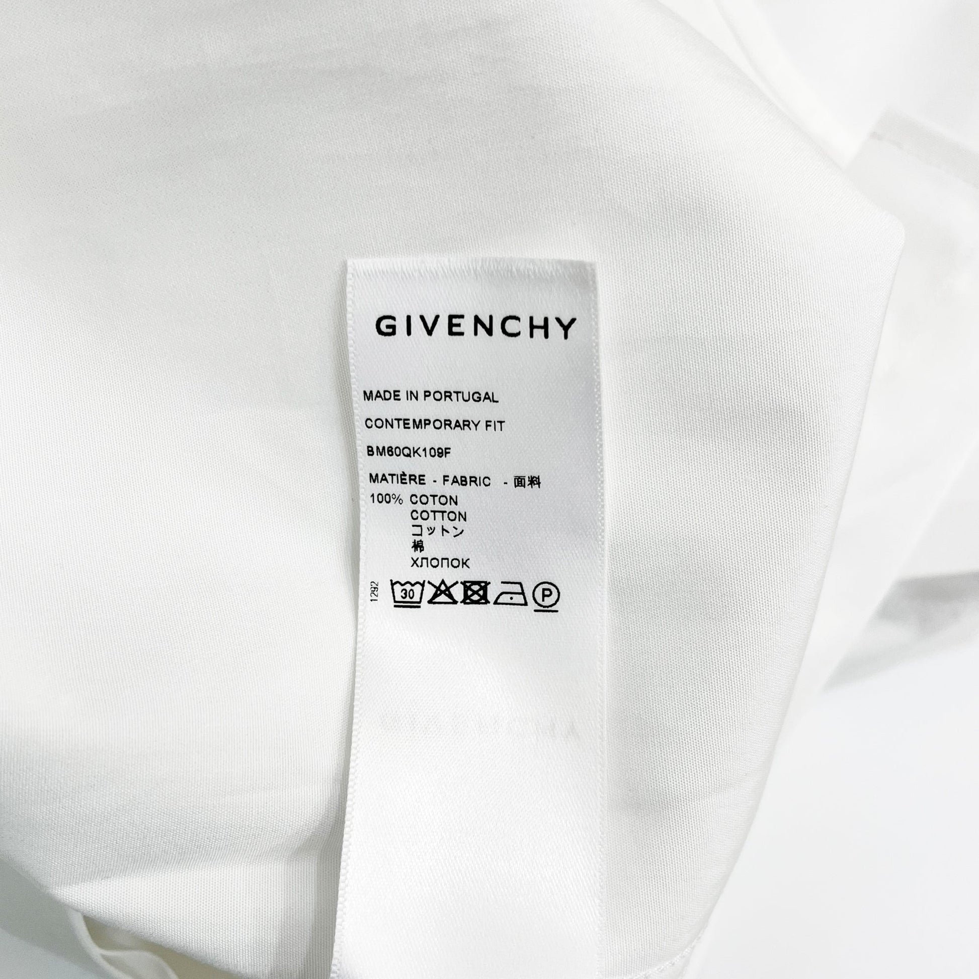 Givenchy Metallic Details Shirt | Designer code: BM60QK109F | Luxury Fashion Eshop | Lamode.com.hk