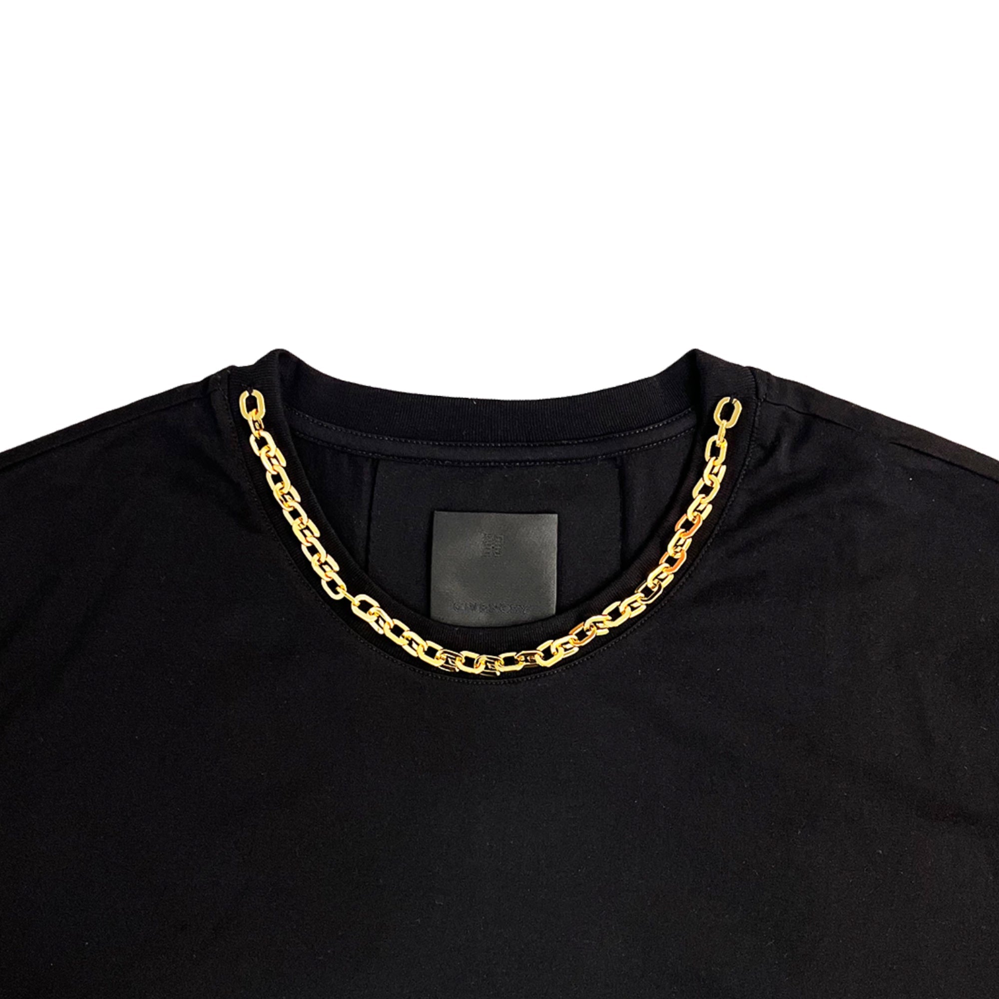 Givenchy Chain Trimmed T-Shirt | Designer code: BM718Z3Y6B