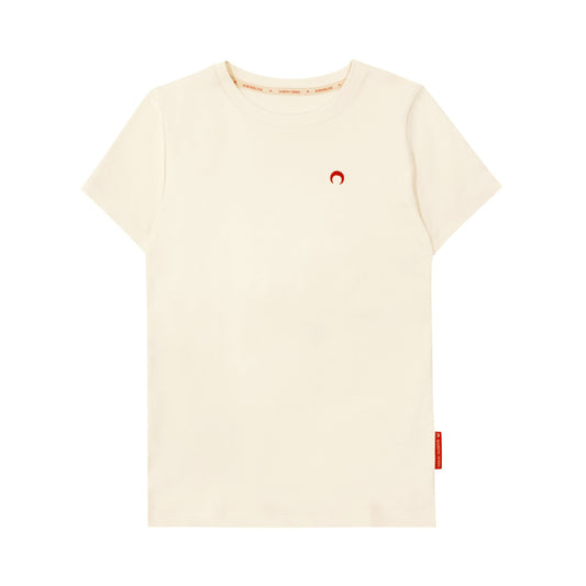 Marine Serre Moon Logo T-Shirt | Designer code: T067FW22WVIA2011X1RIB | Luxury Fashion Eshop | Lamode.com.hk