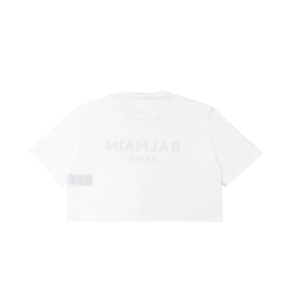 Balmain Logo Print T-shirt | Designer code: AF1EE020BB02 | Luxury Fashion Eshop | Lamode.com.hk