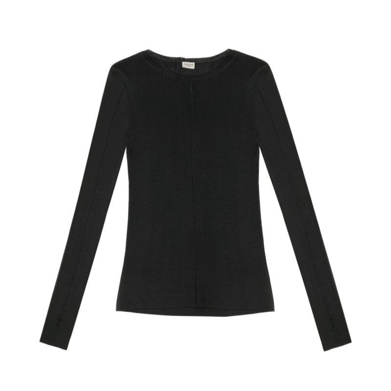 Saint Laurent Rib Knit Top | Designer code: 717820Y75UM | Luxury Fashion Eshop | Lamode.com.hk