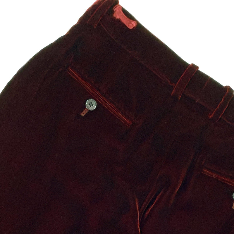 Saint Laurent Mid Rise Flared Velvet Pants | Designer code: 532917Y525R | Luxury Fashion Eshop | Lamode.com.hk