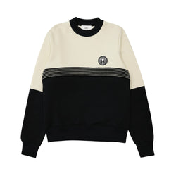 Ami Paris Logo Patch Panelled Sweatshirt | Designer code: HSW028738 | Luxury Fashion Eshop | Lamode.com.hk