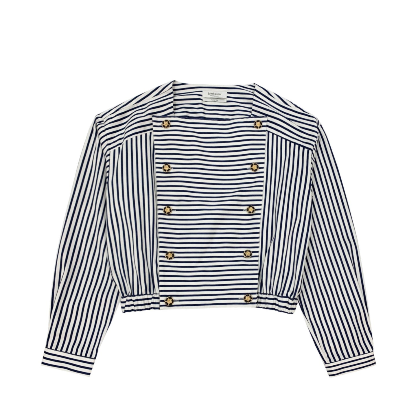 Label Mirror Stripe Top | Designer code: LM2022FW036 | Luxury Fashion Eshop | Lamode.com.hk