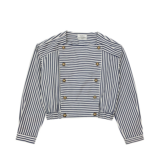 Label Mirror Stripe Top | Designer code: LM2022FW036 | Luxury Fashion Eshop | Lamode.com.hk
