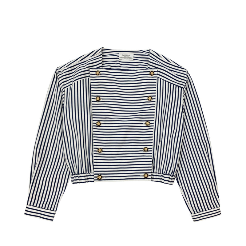 Label Mirror Stripe Top | Designer code: LM2022FW036 | Luxury Fashion Eshop | Lamode.com.hk