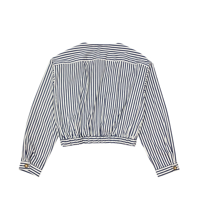Label Mirror Stripe Top | Designer code: LM2022FW036 | Luxury Fashion Eshop | Lamode.com.hk