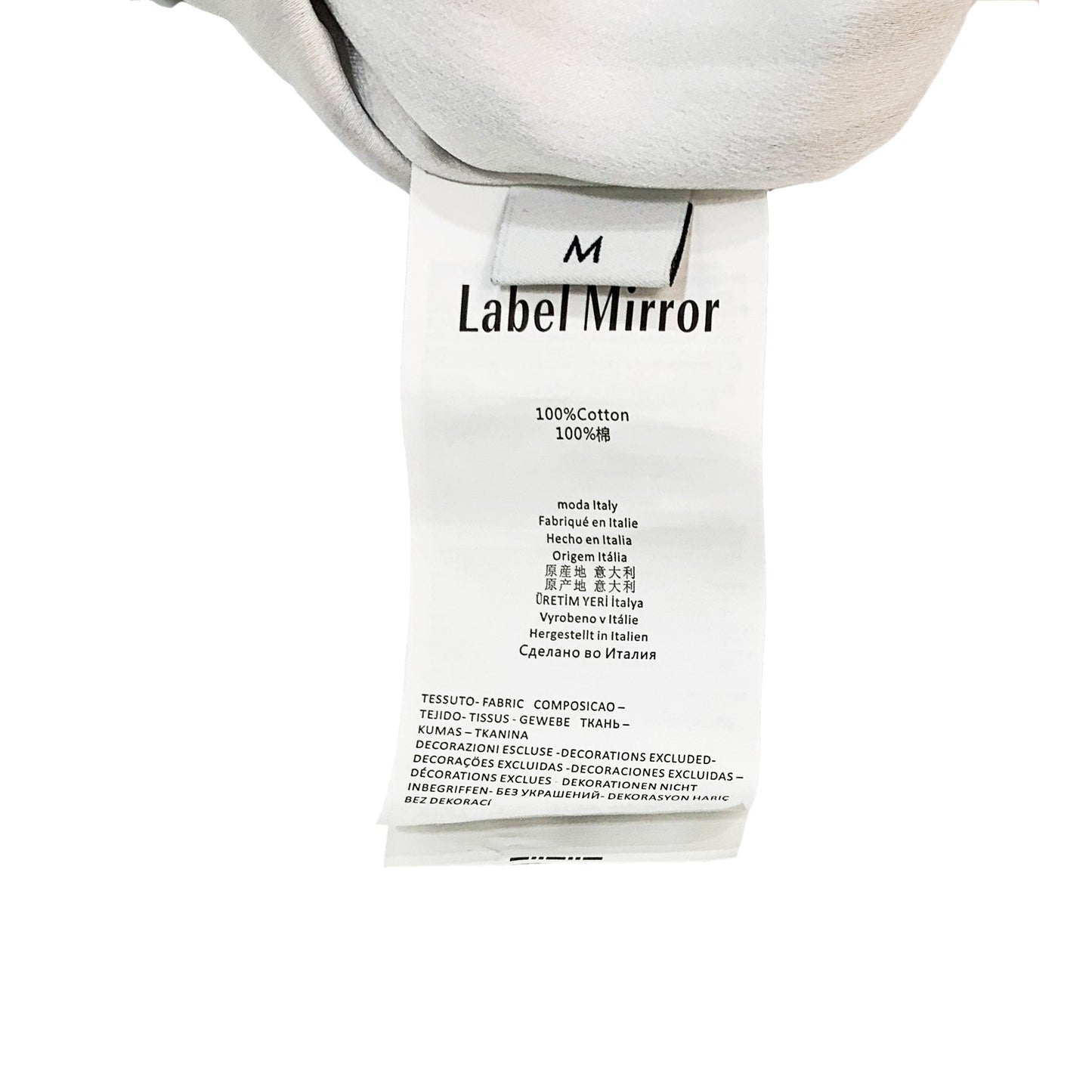 Label Mirror Stripe Top | Designer code: LM2022FW036 | Luxury Fashion Eshop | Lamode.com.hk