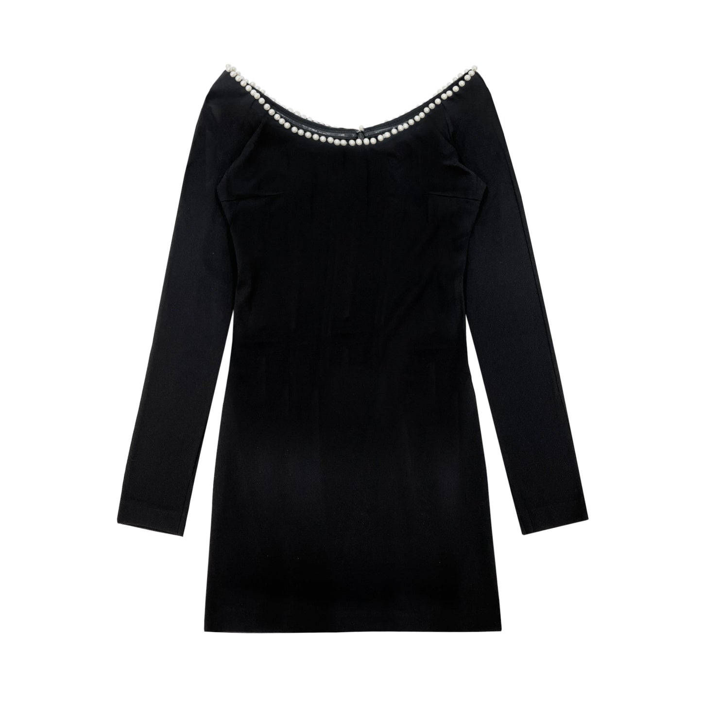 Label Mirror Dress With Pearl Details | Designer code: LM2022SS022 | Luxury Fashion Eshop | Lamode.com.hk