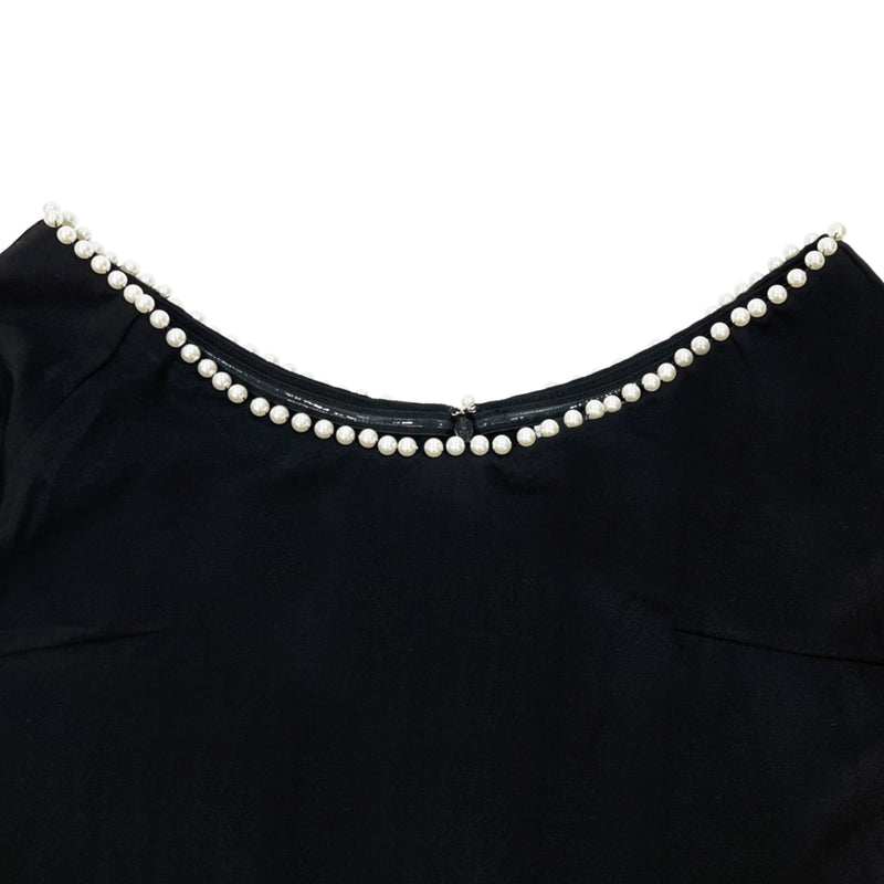 Label Mirror Dress With Pearl Details | Designer code: LM2022SS022 | Luxury Fashion Eshop | Lamode.com.hk