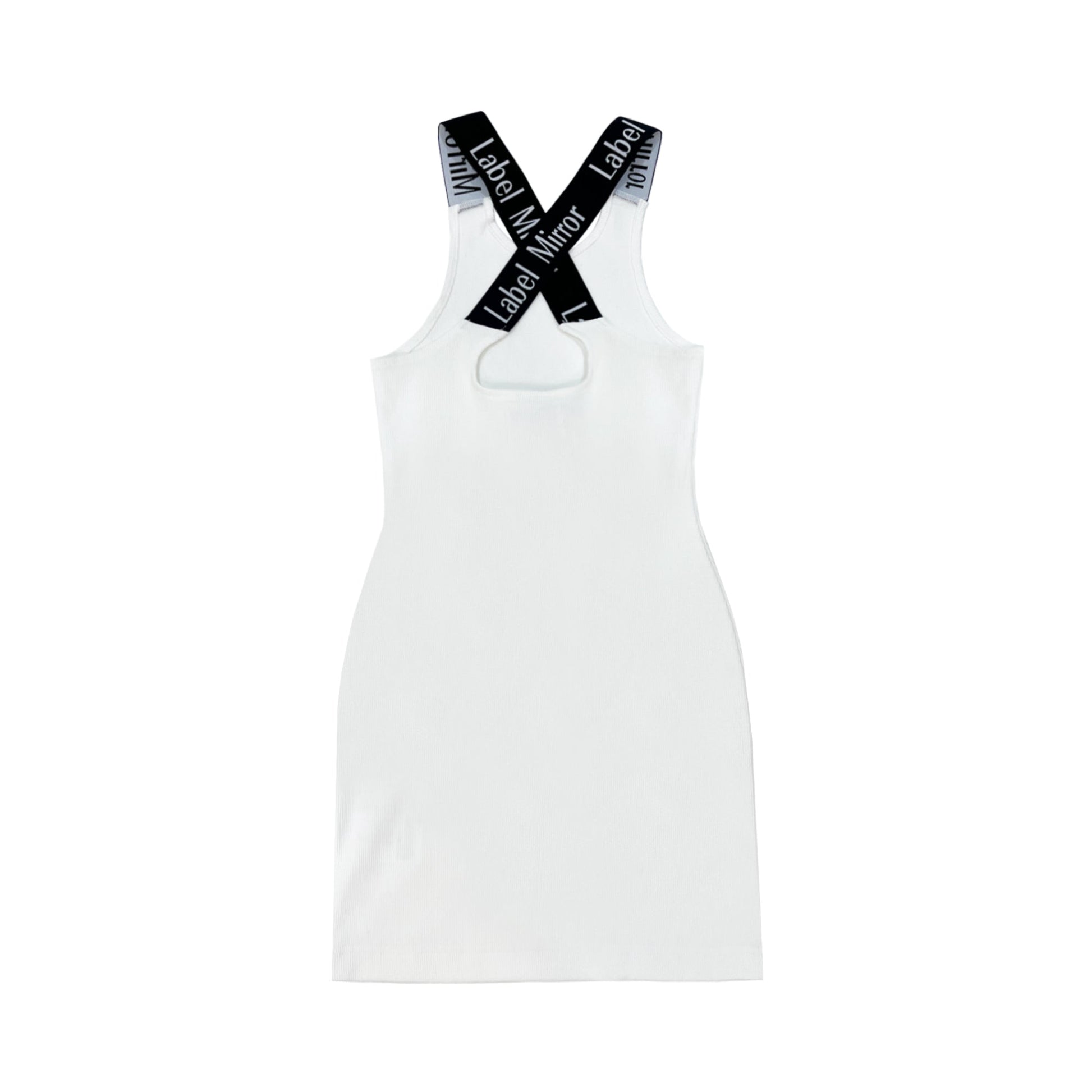 Label Mirror Ribbed Elastic Dress | Designer code: LM2022SS020 | Luxury Fashion Eshop | Lamode.com.hk