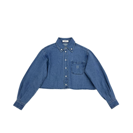 Label Mirror Cropped Shirt | Designer code: LM2022SS021 | Luxury Fashion Eshop | Lamode.com.hk