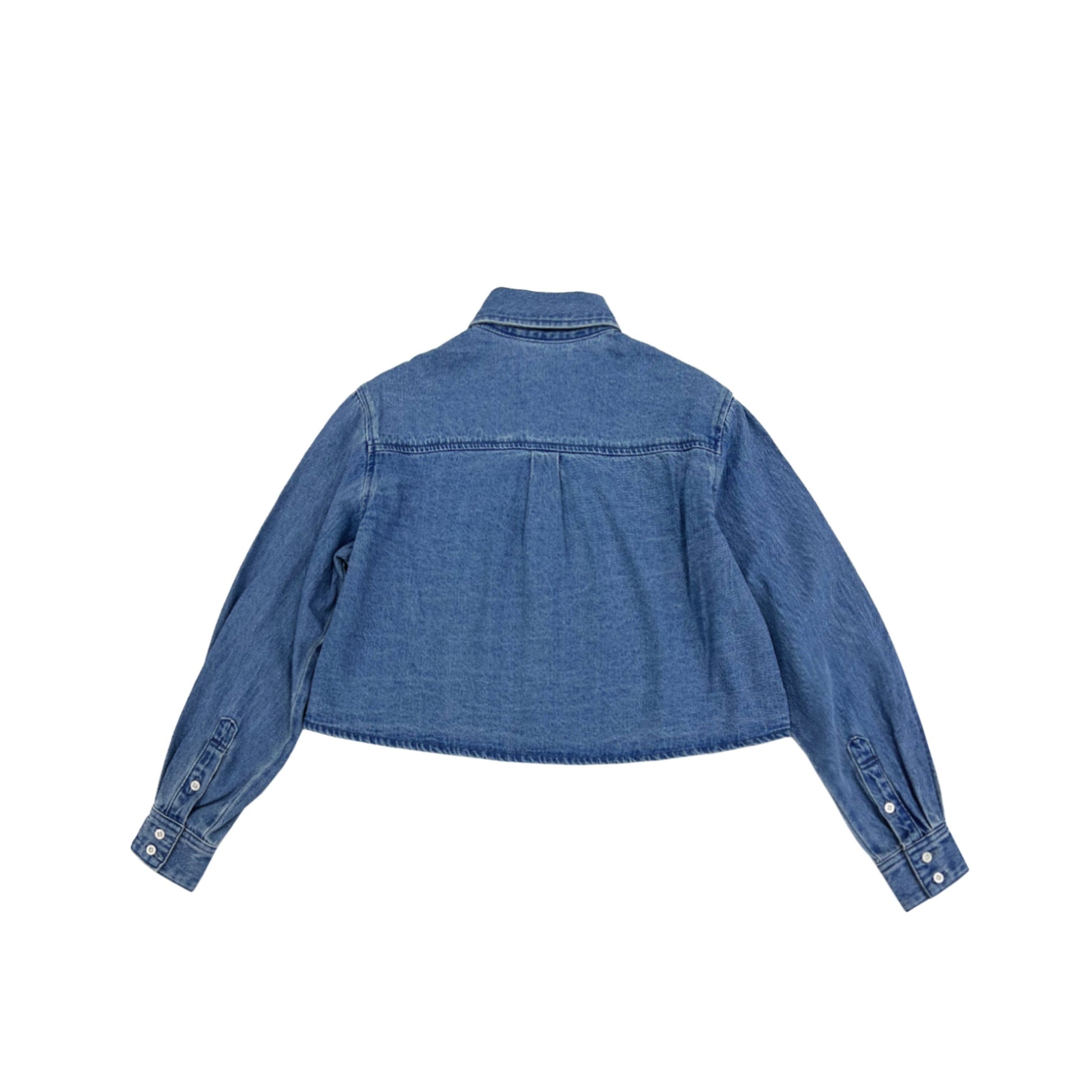 Label Mirror Cropped Shirt | Designer code: LM2022SS021 | Luxury Fashion Eshop | Lamode.com.hk