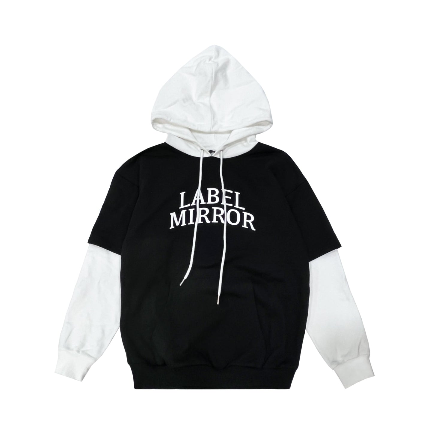 Label Mirror Double Layer Hoodies | Designer code: LM2022FW025 | Luxury Fashion Eshop | Lamode.com.hk