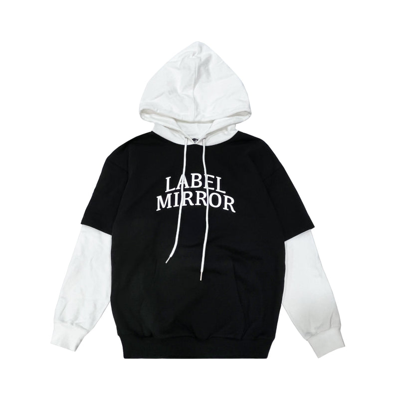 Label Mirror Double Layer Hoodies | Designer code: LM2022FW025 | Luxury Fashion Eshop | Lamode.com.hk