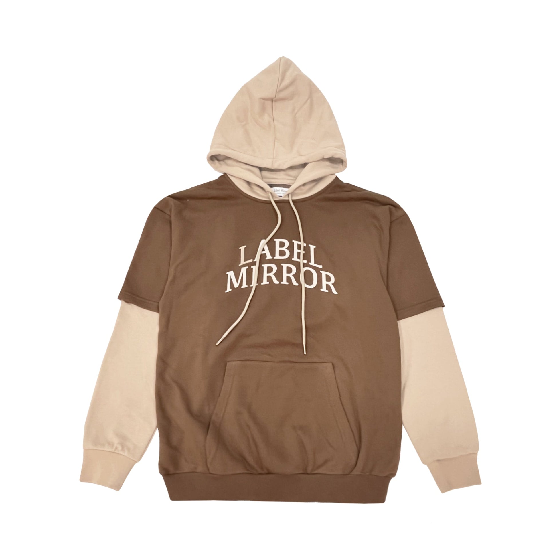 Label Mirror Double Layer Hoodies | Designer code: LM2022FW025 | Luxury Fashion Eshop | Lamode.com.hk