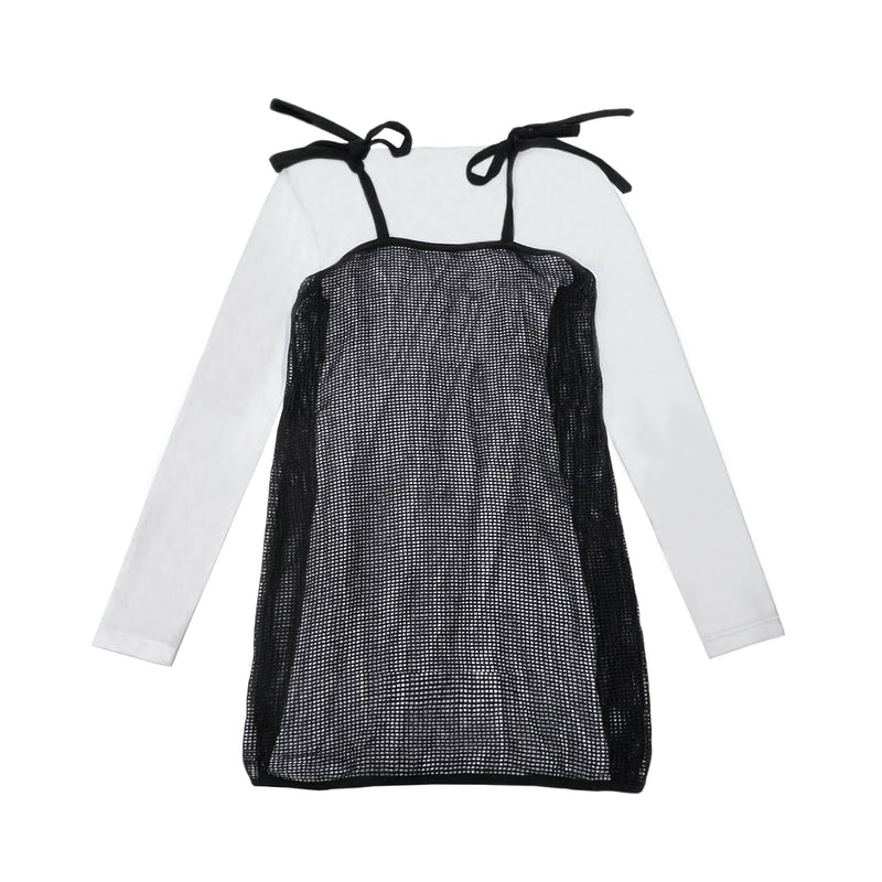 Label Mirror Layered Camisole Dress | Designer code: LM2022SS027 | Luxury Fashion Eshop | Lamode.com.hk