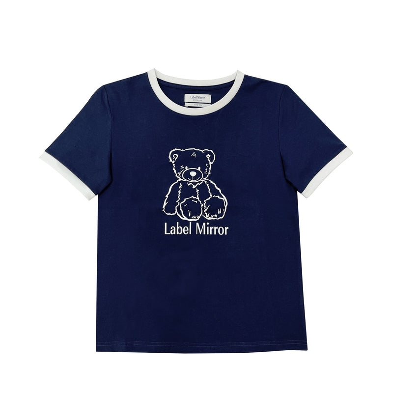 Label Mirror Bear Print T Shirt | Designer code: LM2022SS024 | Luxury Fashion Eshop | Lamode.com.hk