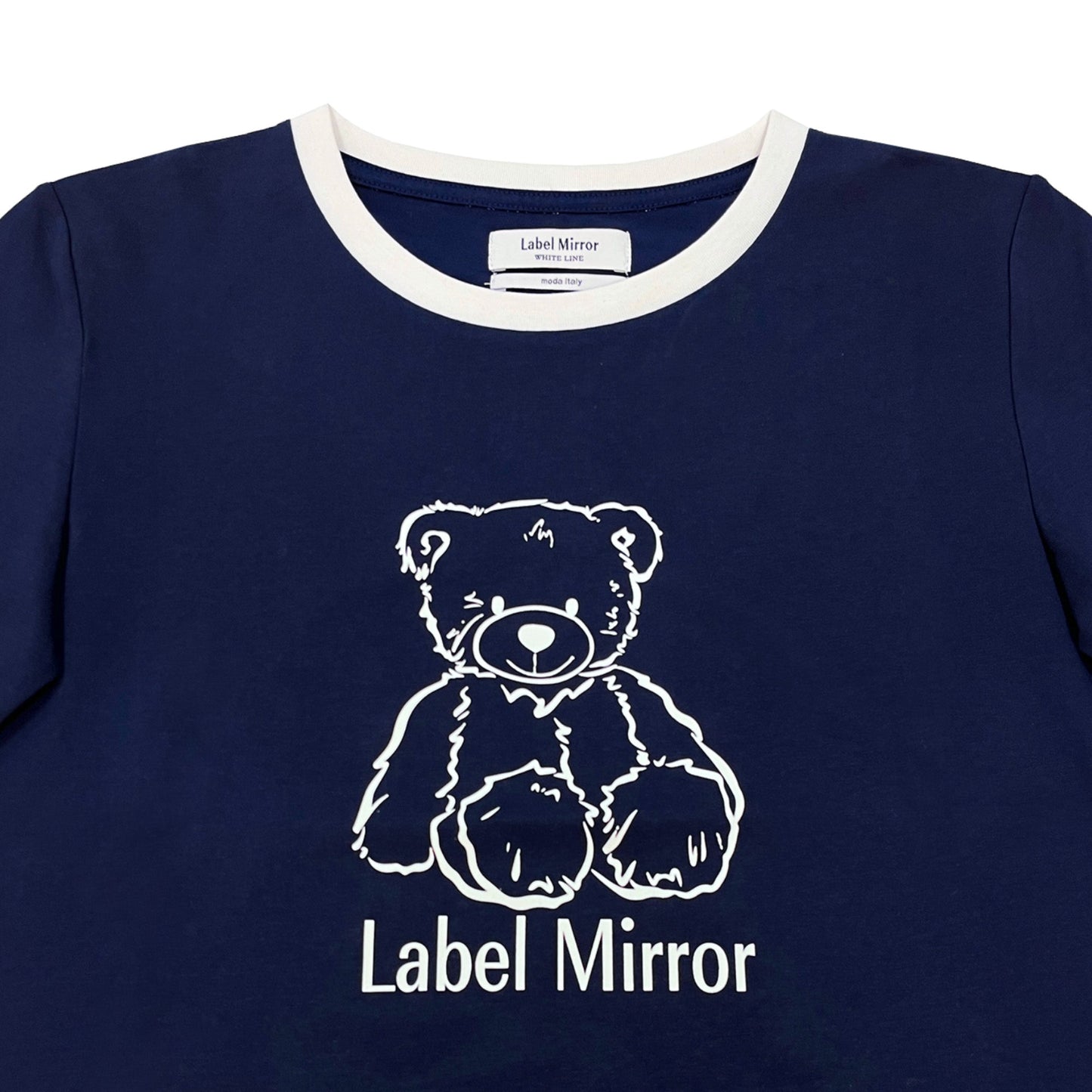 Label Mirror Bear Print T Shirt | Designer code: LM2022SS024 | Luxury Fashion Eshop | Lamode.com.hk