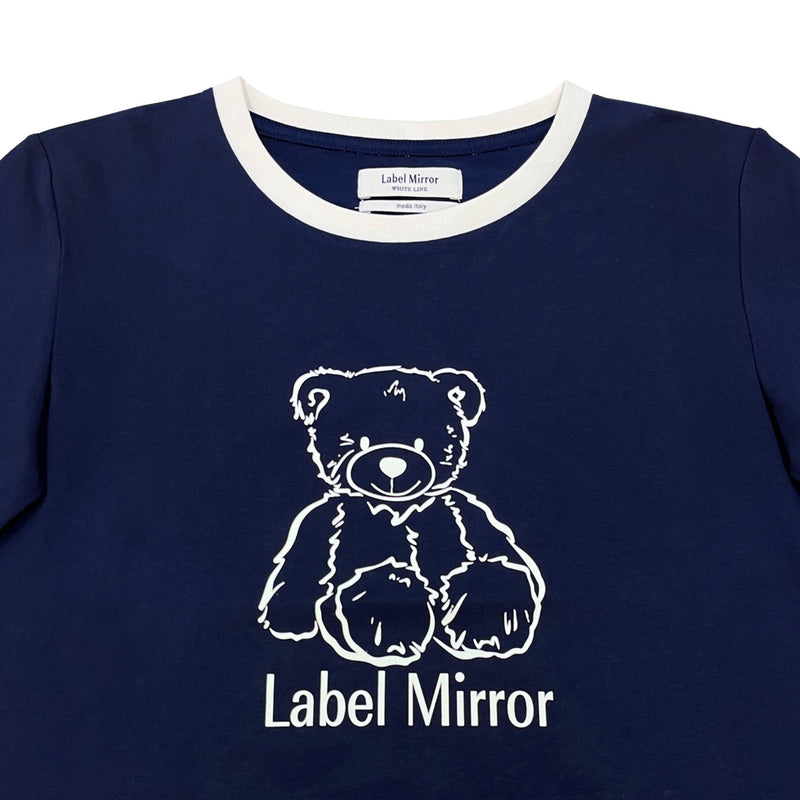 Label Mirror Bear Print T Shirt | Designer code: LM2022SS024 | Luxury Fashion Eshop | Lamode.com.hk