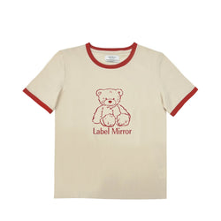 Label Mirror Bear Print T Shirt | Designer code: LM2022SS024 | Luxury Fashion Eshop | Lamode.com.hk