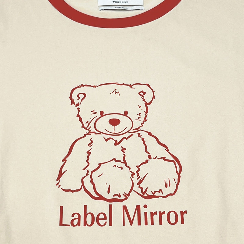 Label Mirror Bear Print T Shirt | Designer code: LM2022SS024 | Luxury Fashion Eshop | Lamode.com.hk