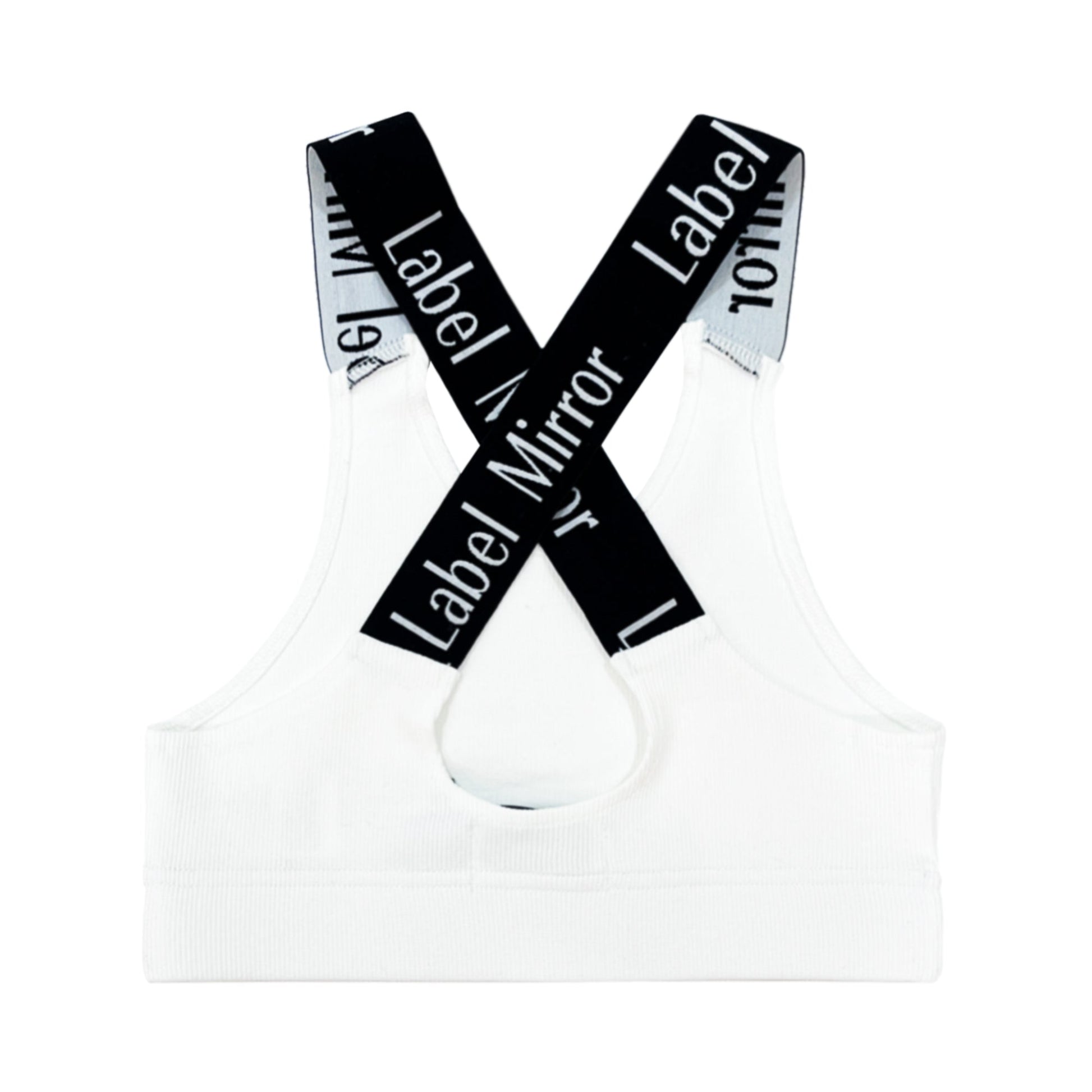 Label Mirror Ribbed Elastic Top | Designer code: LM2022SS018 | Luxury Fashion Eshop | Lamode.com.hk