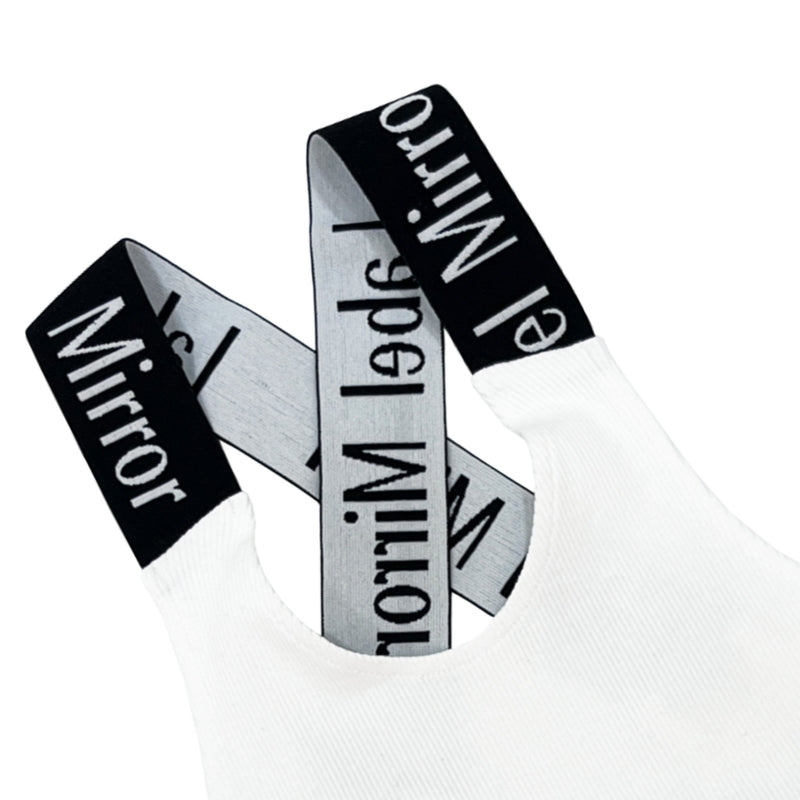 Label Mirror Ribbed Elastic Top | Designer code: LM2022SS018 | Luxury Fashion Eshop | Lamode.com.hk