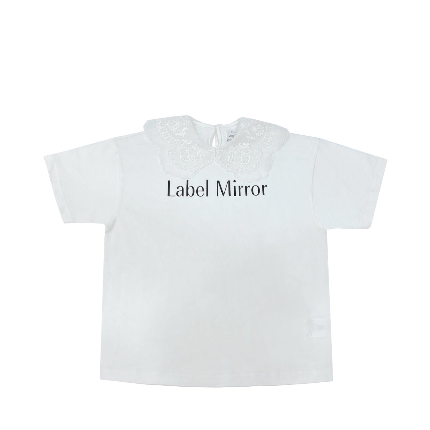 Label Mirror Lace Collar Top | Designer code: LM2022SS035 | Luxury Fashion Eshop | Lamode.com.hk