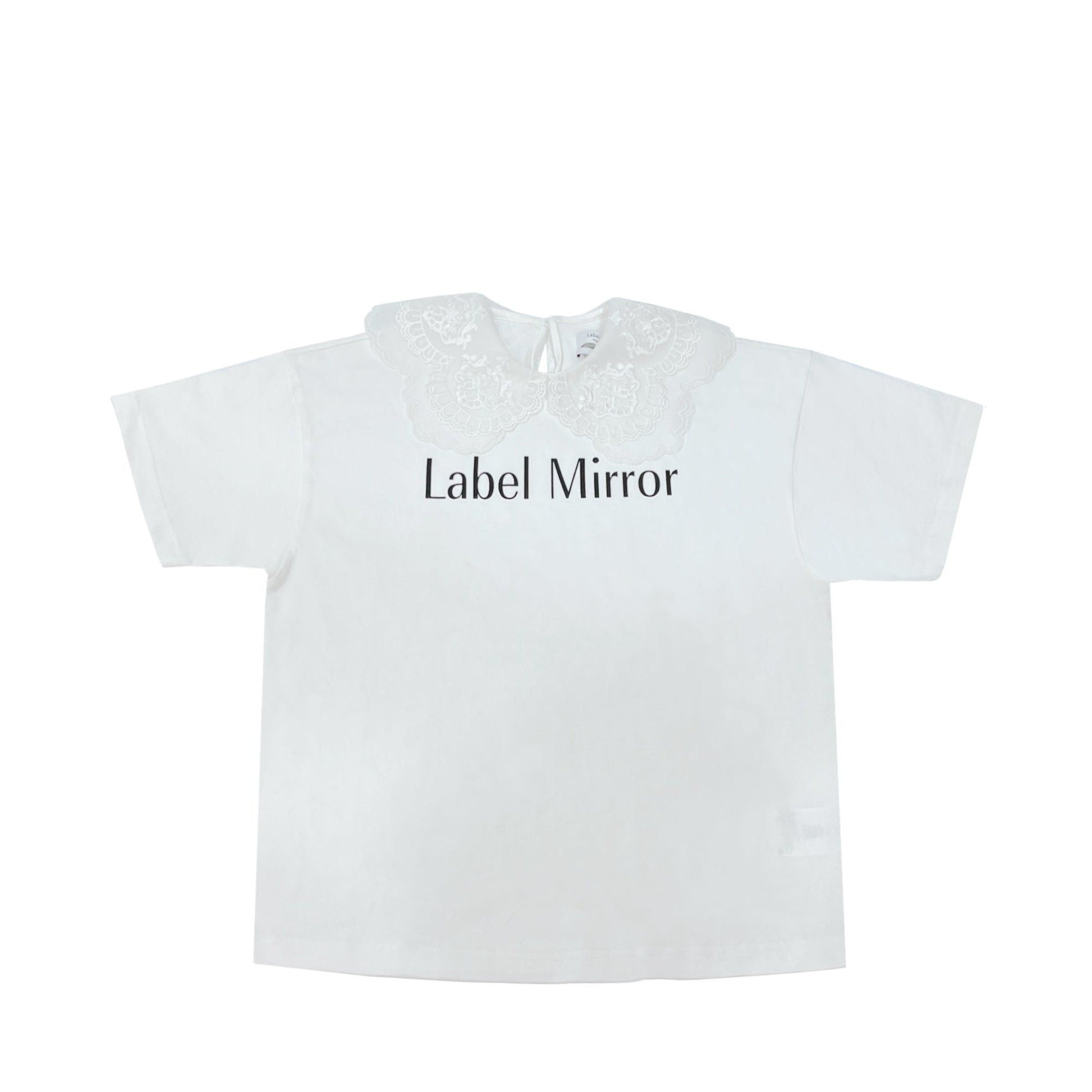 Label Mirror Lace Collar Top | Designer code: LM2022SS035 | Luxury Fashion Eshop | Lamode.com.hk