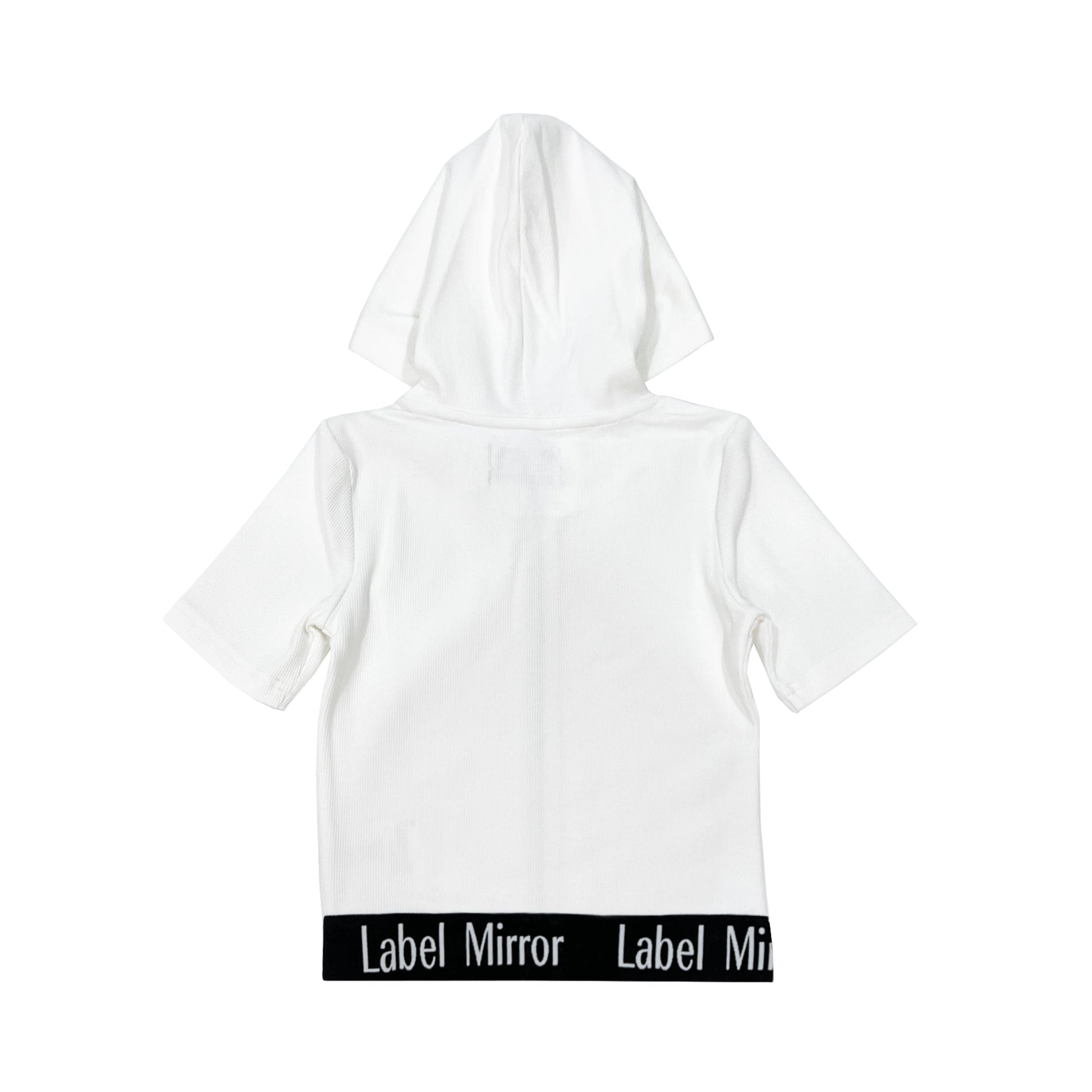 Label Mirror Ribbed Elastic Zip Up Hoodie | Designer code: LM2022SS019 | Luxury Fashion Eshop | Lamode.com.hk