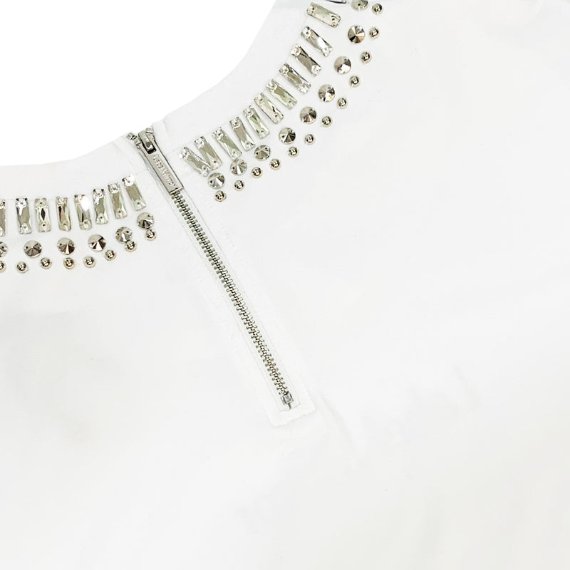 Label Mirror T-shirt With Stud Collar | Designer code: LM2022SS012 | Luxury Fashion Eshop | Lamode.com.hk