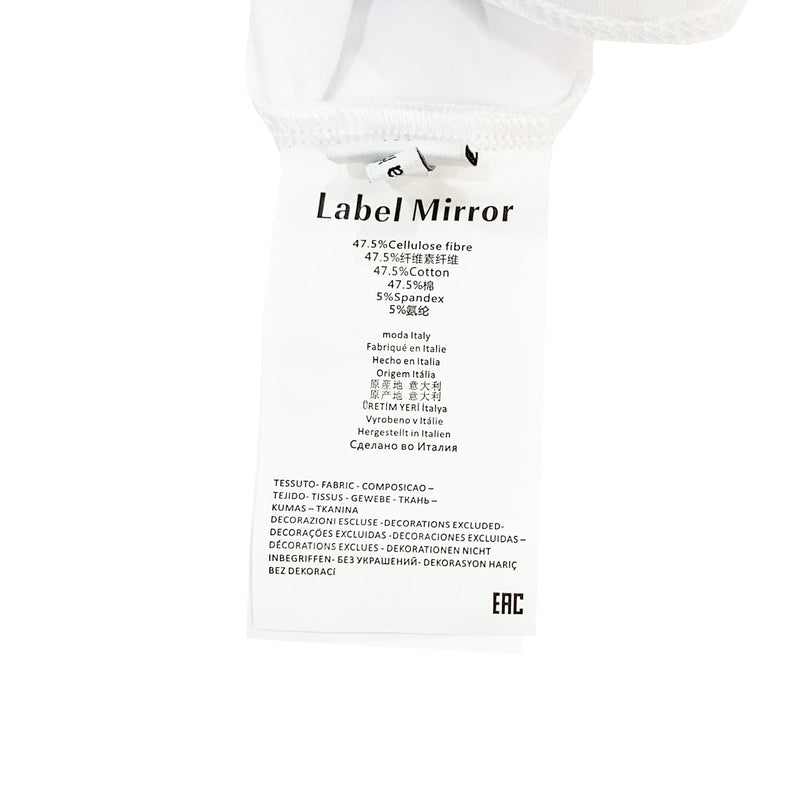 Label Mirror T-shirt With Stud Collar | Designer code: LM2022SS012 | Luxury Fashion Eshop | Lamode.com.hk