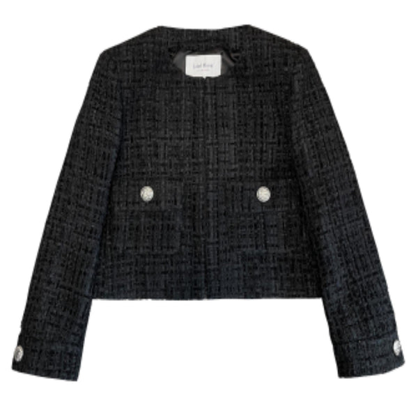 Label Mirror Glittered Tweed Jacket | Designer code: LM2022SS002 | Luxury Fashion Eshop | Lamode.com.hk