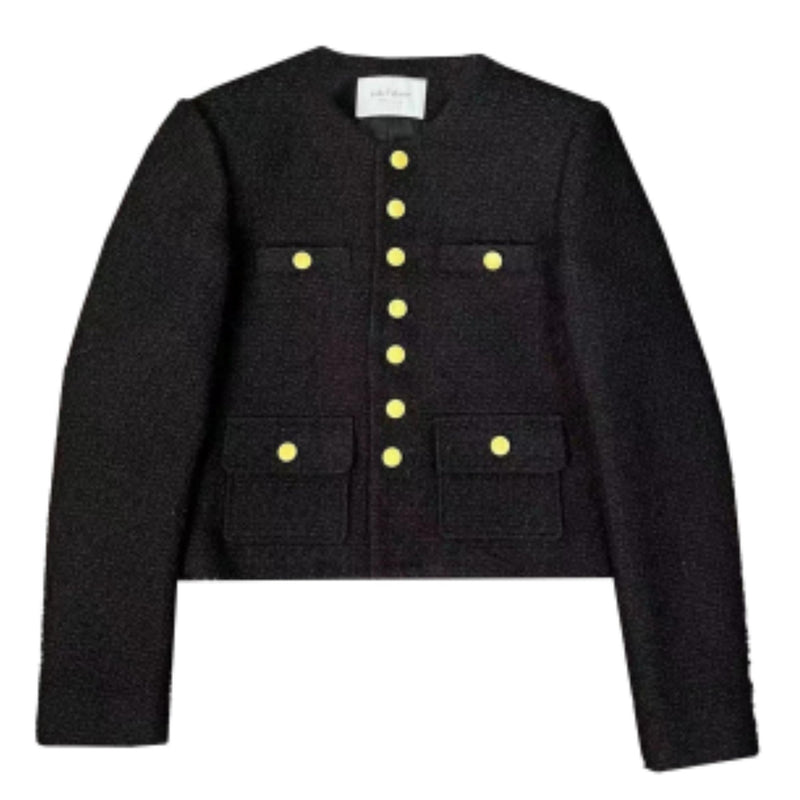 Label Mirror Plain Tweed Jacket | Designer code: LM2022SS010 | Luxury Fashion Eshop | Lamode.com.hk
