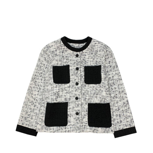 Label Mirror Four Pockets Tweed Jacket | Designer code: LM2022FW041 | Luxury Fashion Eshop | Lamode.com.hk