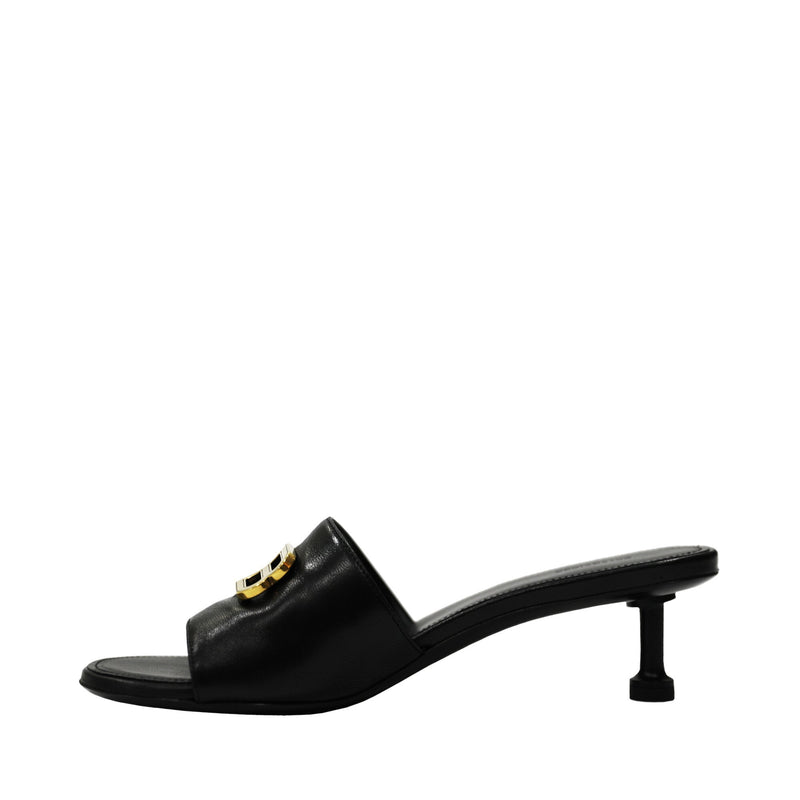 Balenciaga BB Plaque Heel Sandal | Designer code: 722309WBCW1 | Luxury Fashion Eshop | Lamode.com.hk