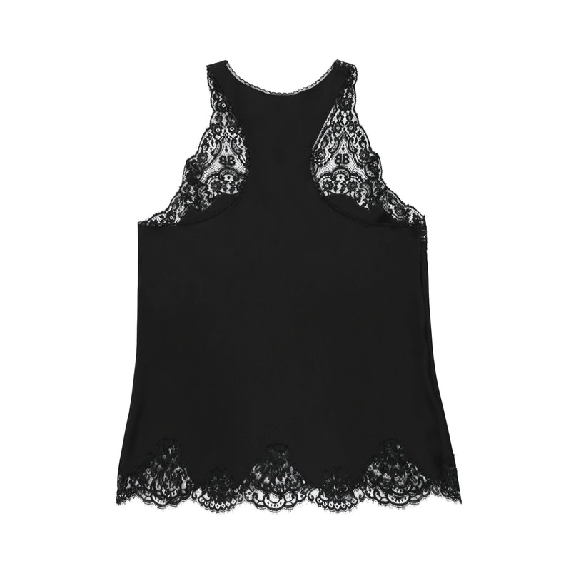 Balenciaga Top With Lace | Designer code: 725068TKO04 | Luxury Fashion Eshop | Lamode.com.hk