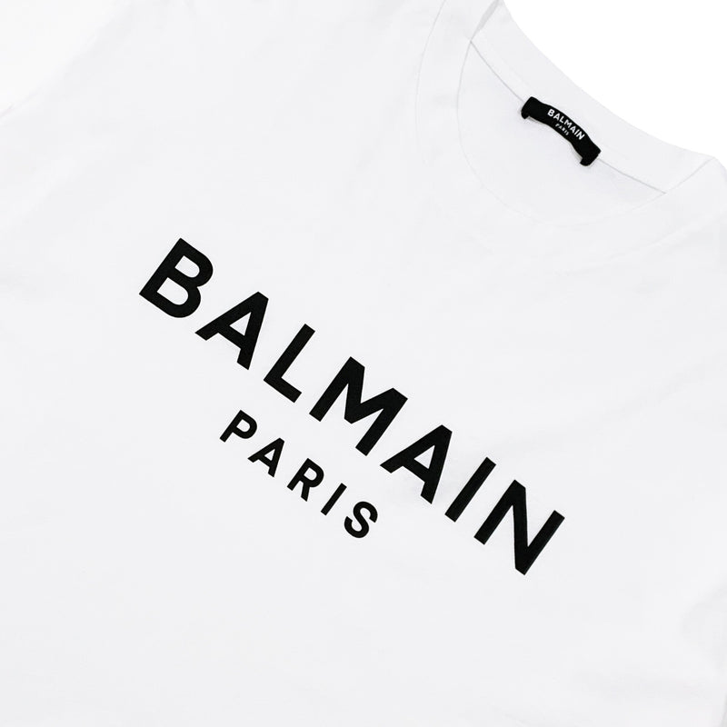 Balmain Logo Print T-shirt | Designer code: YF1EE020BB02 | Luxury Fashion Eshop | Lamode.com.hk